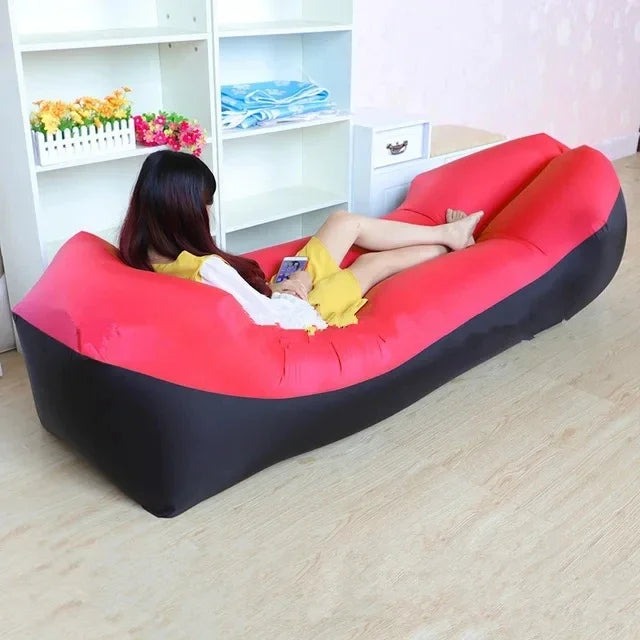 Inflatable Air Sofa Bed – Portable Outdoor Lazy Lounger 240x70cm
