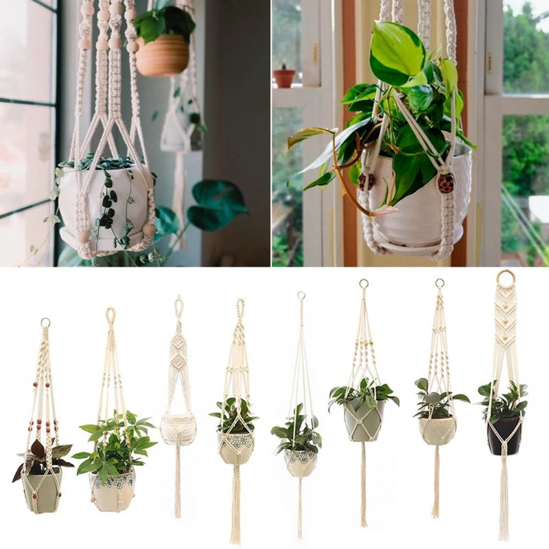 Handmade Macrame Plant Hanger – Hanging Flower Pot Planter