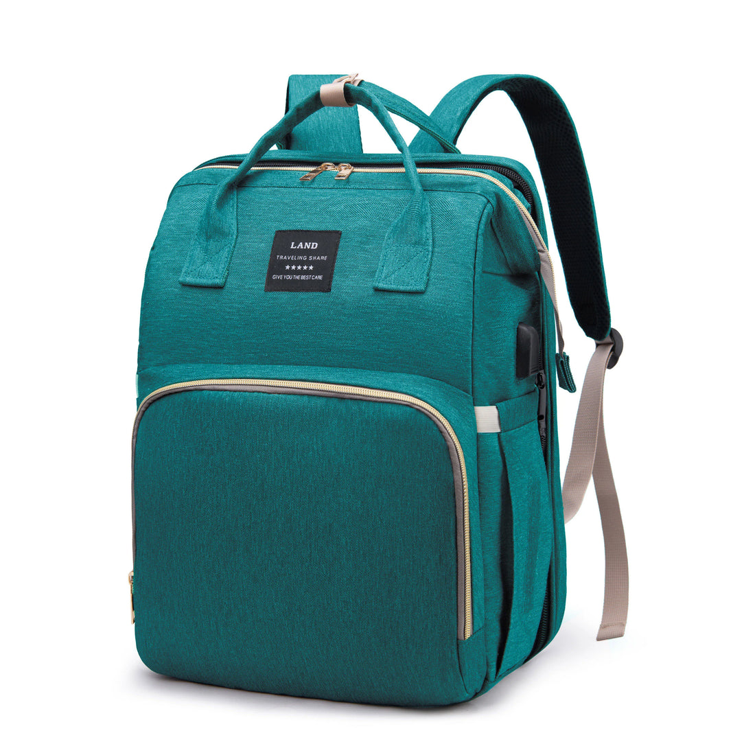 Mommy Backpack with Foldable Crib