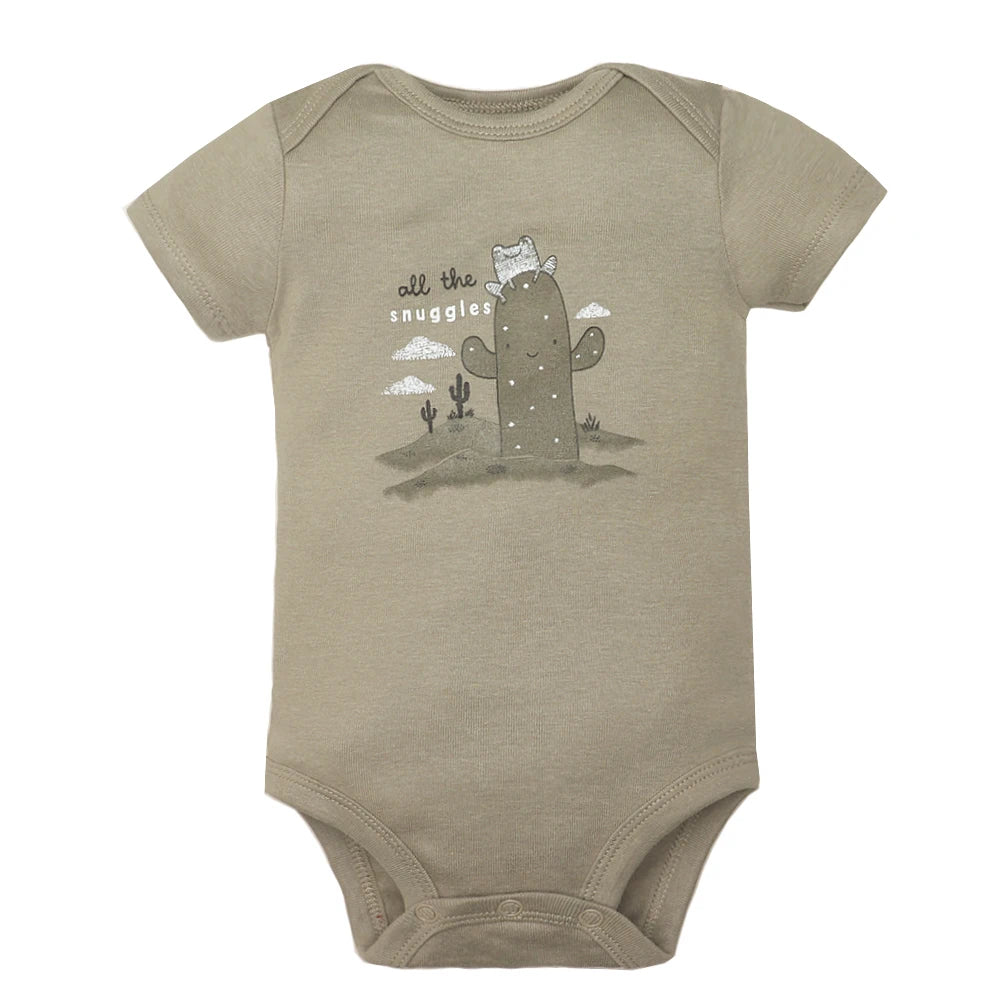 5PCS Baby Cotton Bodysuits