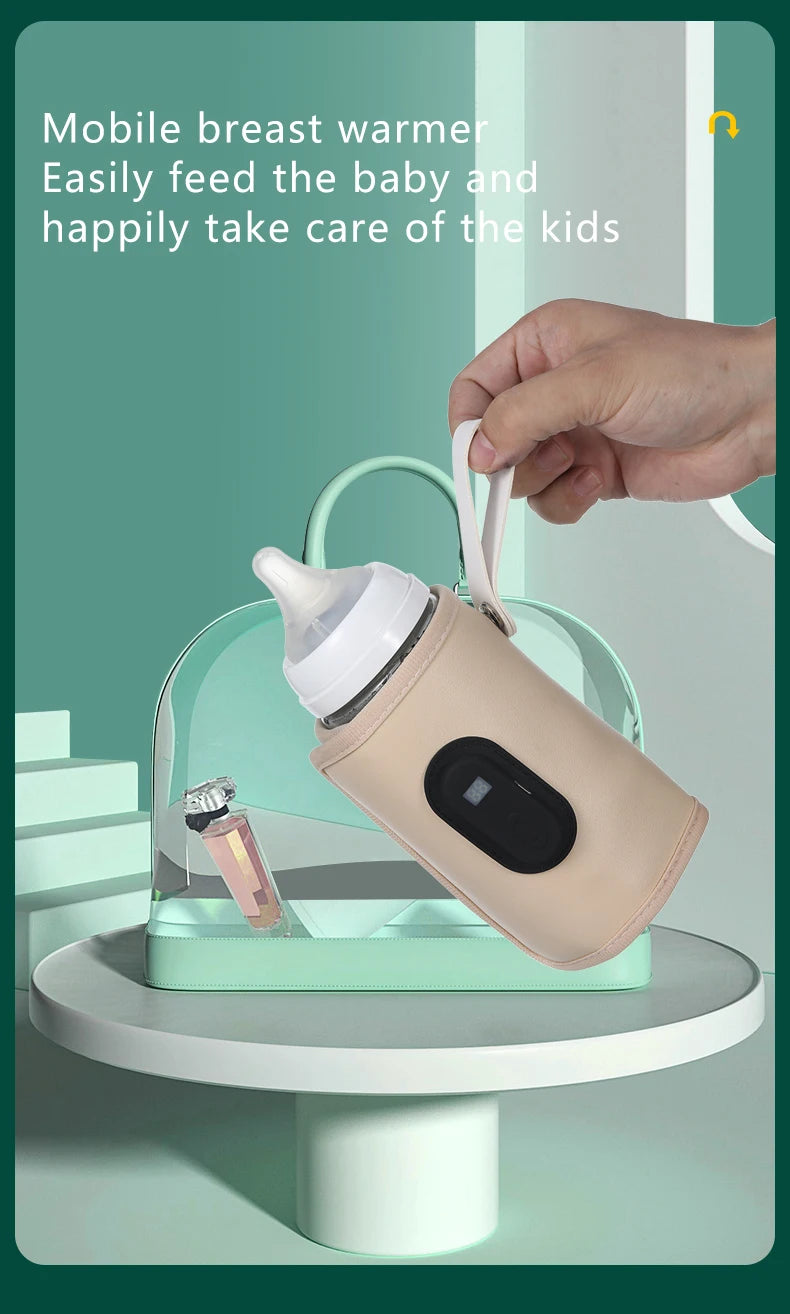 Portable USB Baby Bottle Warmer for Travel & Car Use