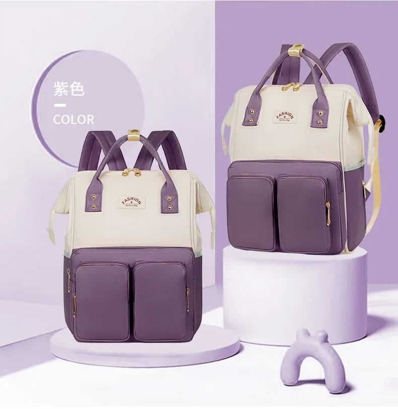 Waterproof Mommy Diaper Backpack – Large Capacity Travel Bag