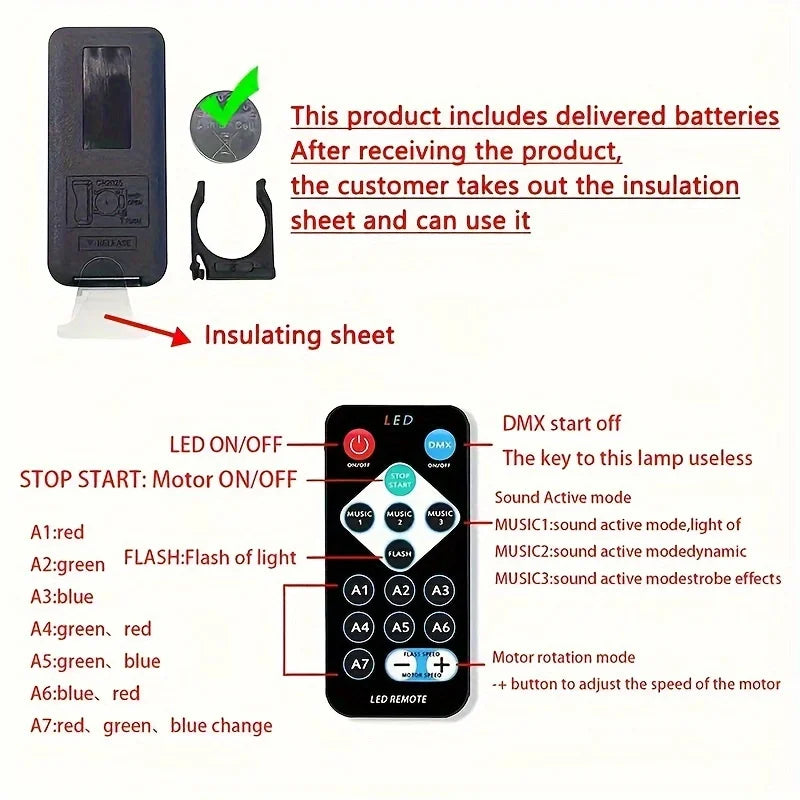 Starry Sky Galaxy Projector Lamp – LED Night Light with Remote