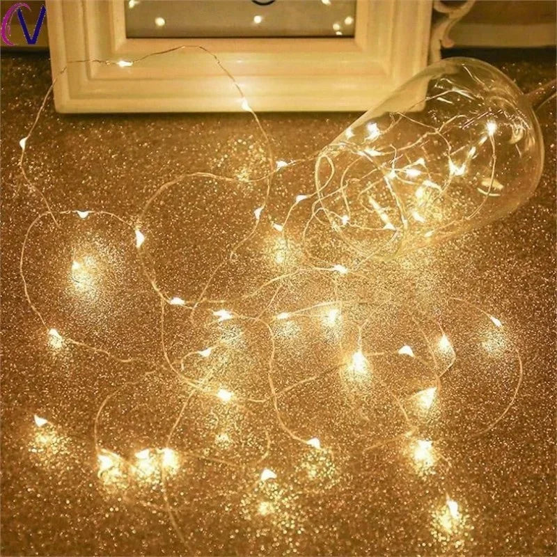 20m USB LED String Lights – Warm White Fairy Lights for Decor