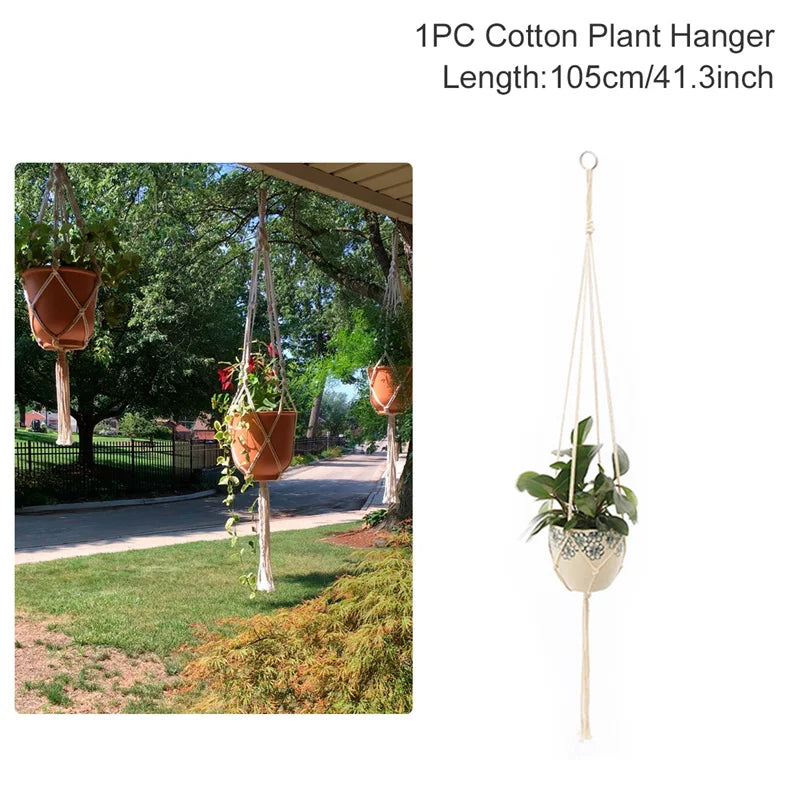 Handmade Macrame Plant Hanger – Hanging Flower Pot Planter