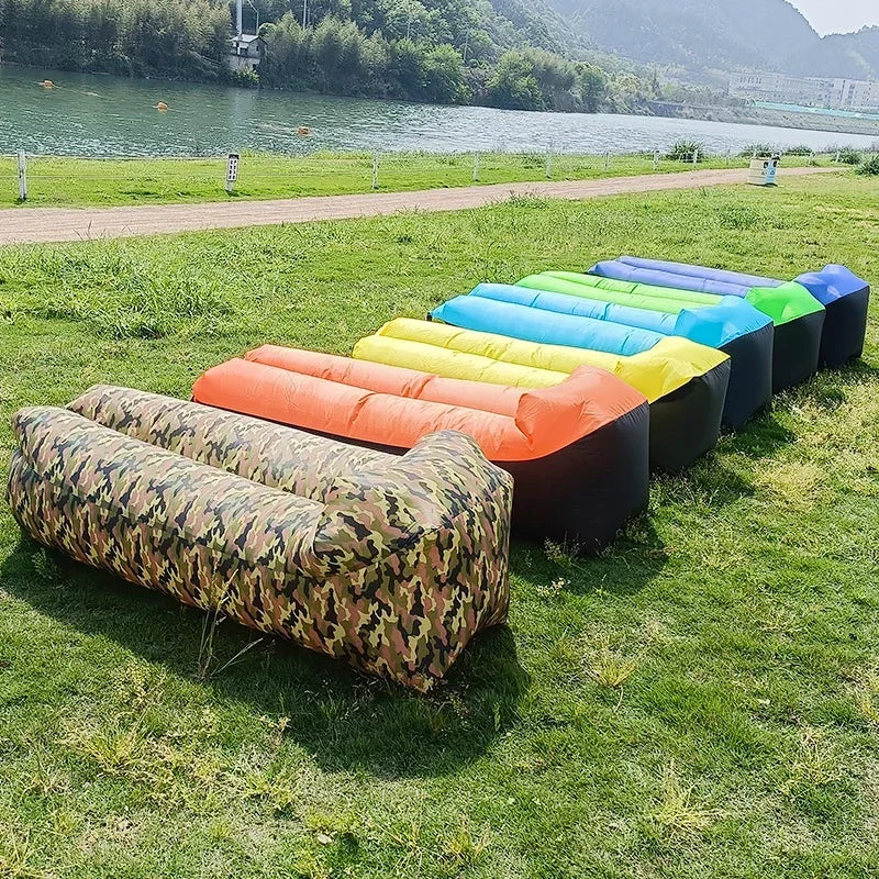 Inflatable Air Sofa Bed – Portable Outdoor Lazy Lounger 240x70cm