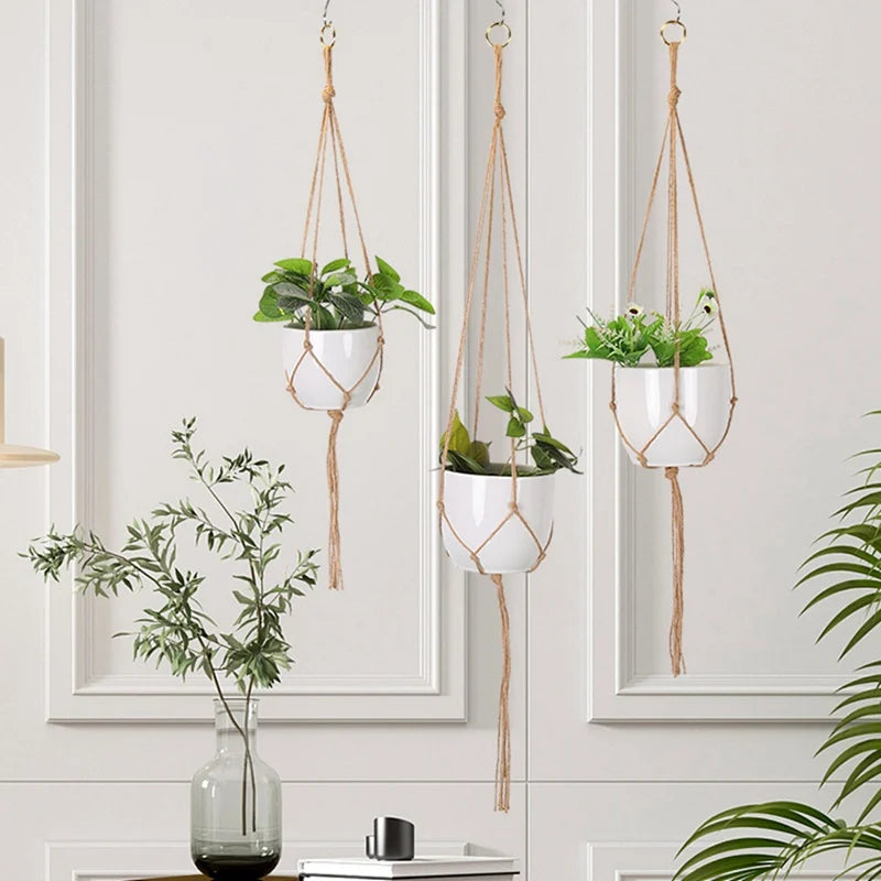 Handmade Macrame Plant Hanger – Hanging Flower Pot Planter