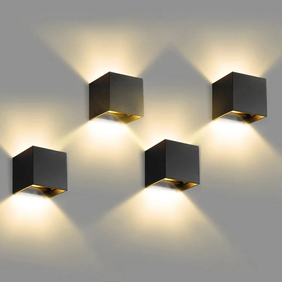 LED Modern Wall Lamp – 6W Adjustable Cube Light for Indoor & Outdoor