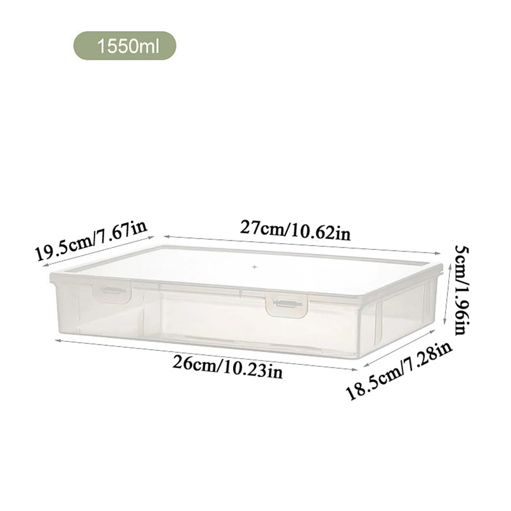 Clear Plastic Document Organizer Storage Box