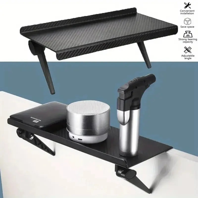 Screen Top Storage Rack – No-Drill Shelf for TV, Monitor, Router