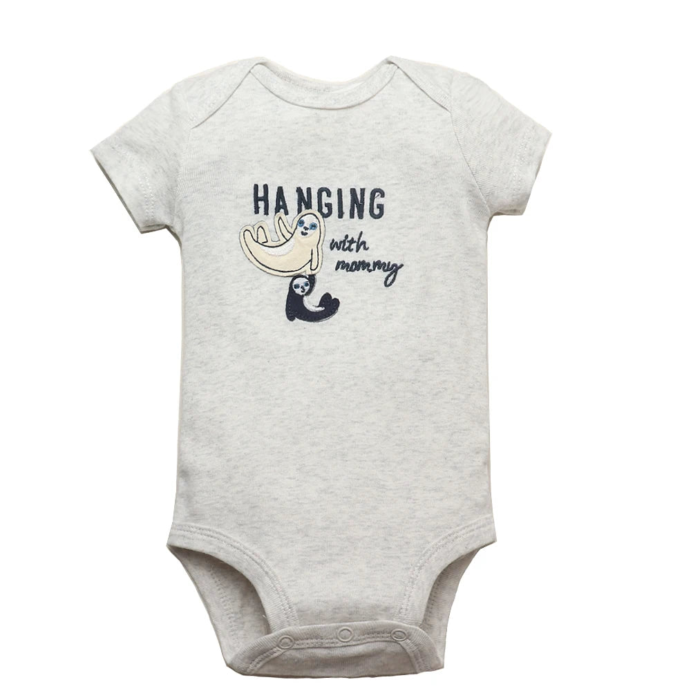 5PCS Baby Cotton Bodysuits