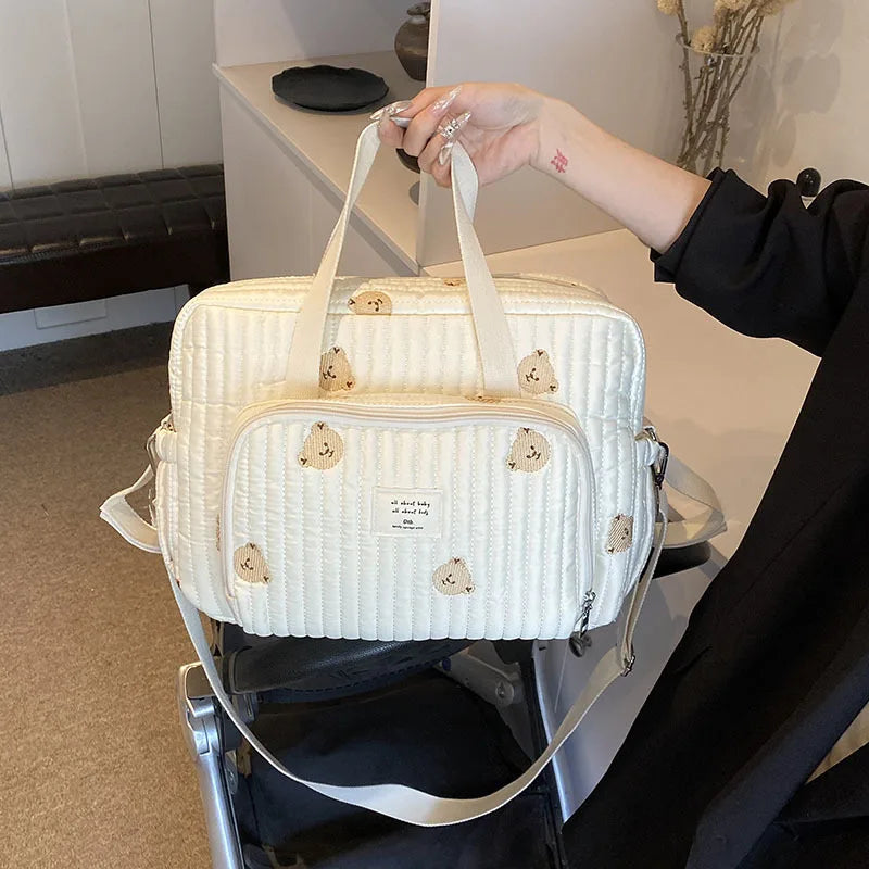 Large Mommy Diaper Bag – Shoulder & Crossbody Travel Organizer