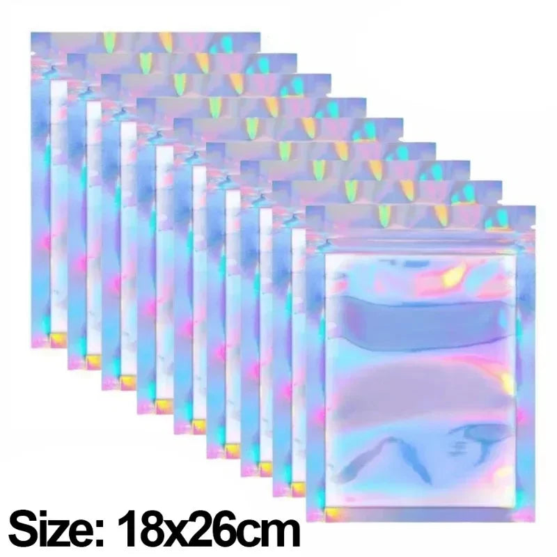 Holographic Resealable Plastic Packaging Bags
