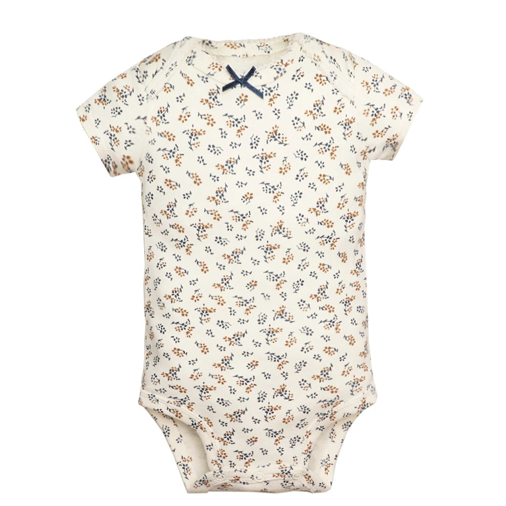 5PCS Baby Cotton Bodysuits