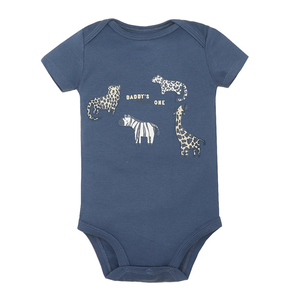 5PCS Baby Cotton Bodysuits