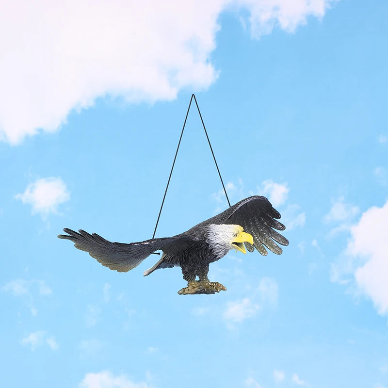 Outdoor Eagle Figurine – Hanging Bird Deterrent Decoy