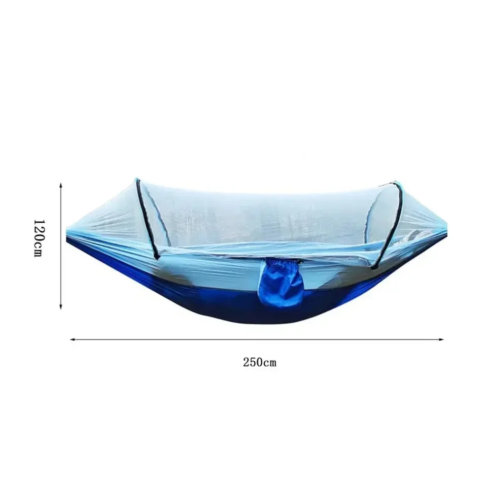 Outdoor Camping Hammock with Mosquito Net – Lightweight Parachute Fabric