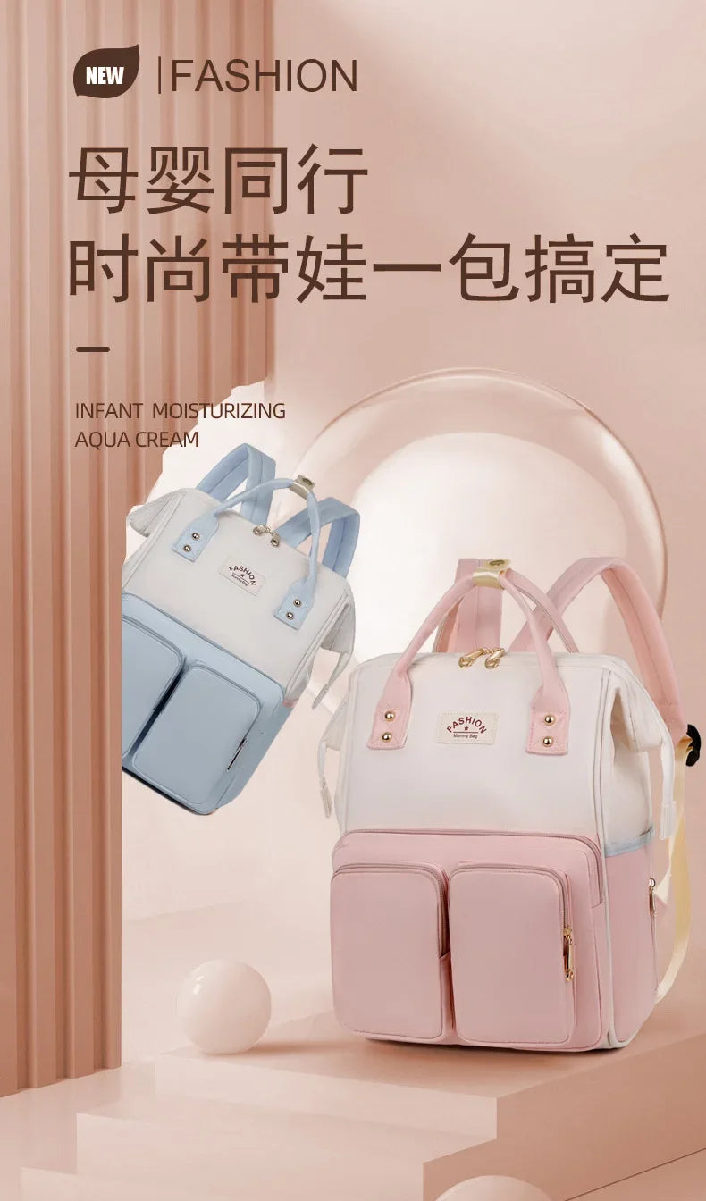 Waterproof Mommy Diaper Backpack – Large Capacity Travel Bag
