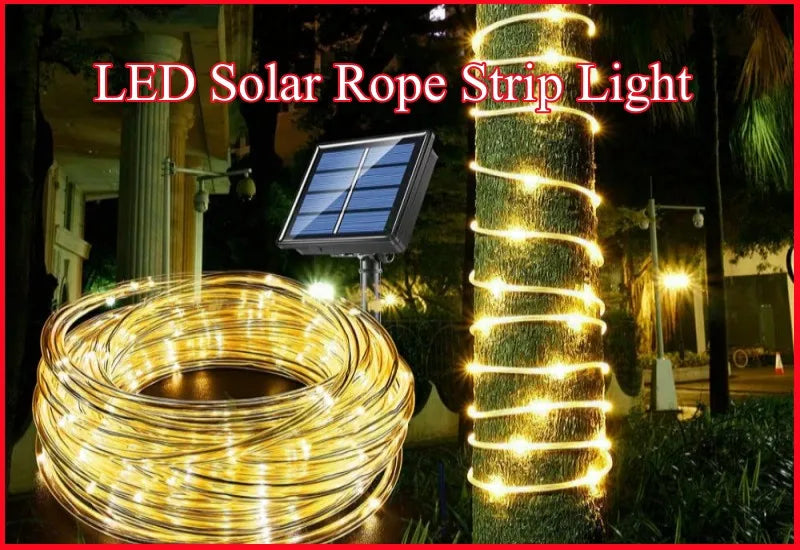 Solar Curtain String Lights