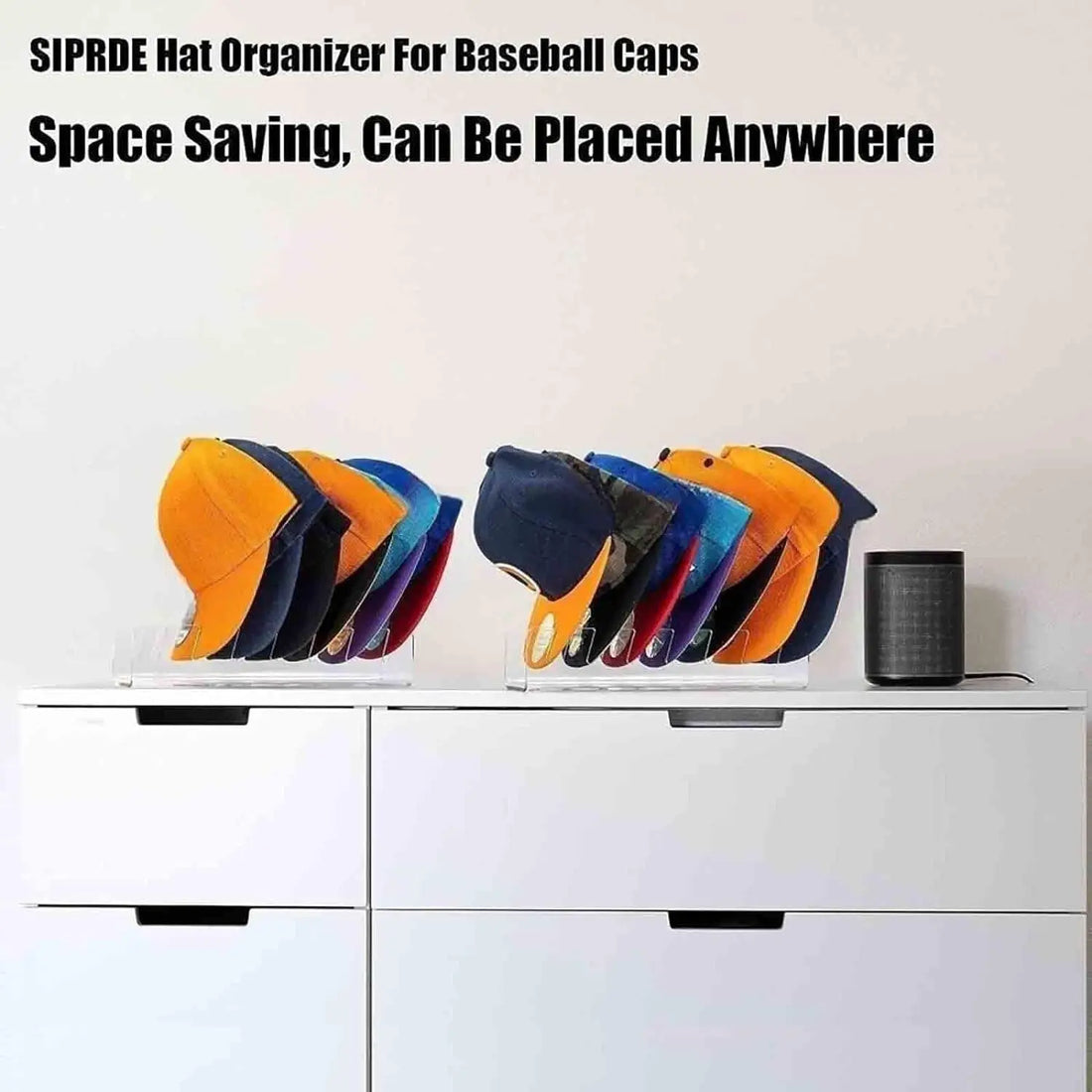 Acrylic Baseball Cap Rack – Stackable Hat Display & Organizer