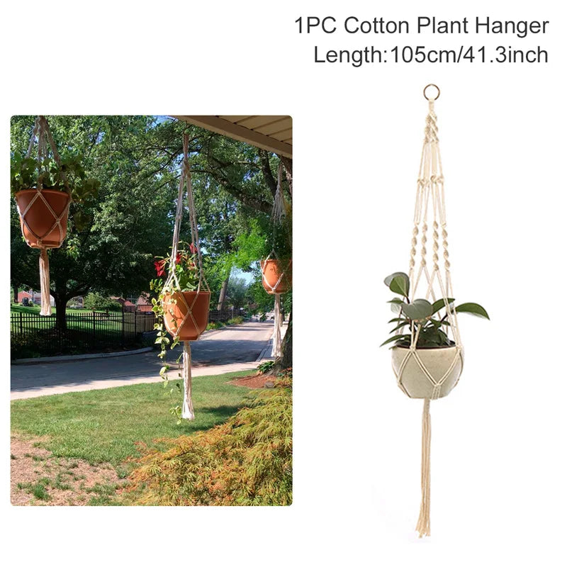 Handmade Macrame Plant Hanger – Hanging Flower Pot Planter