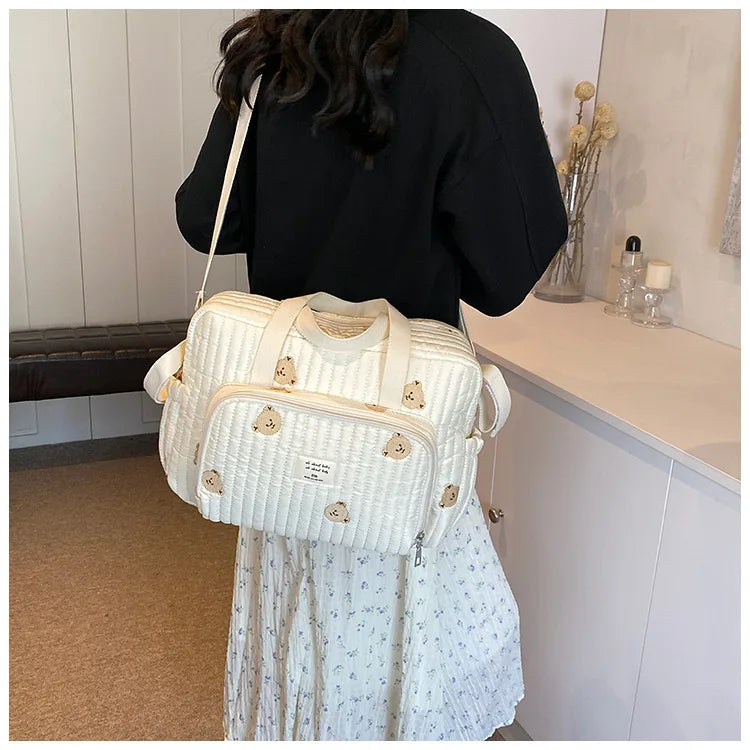 Large Mommy Diaper Bag – Shoulder & Crossbody Travel Organizer