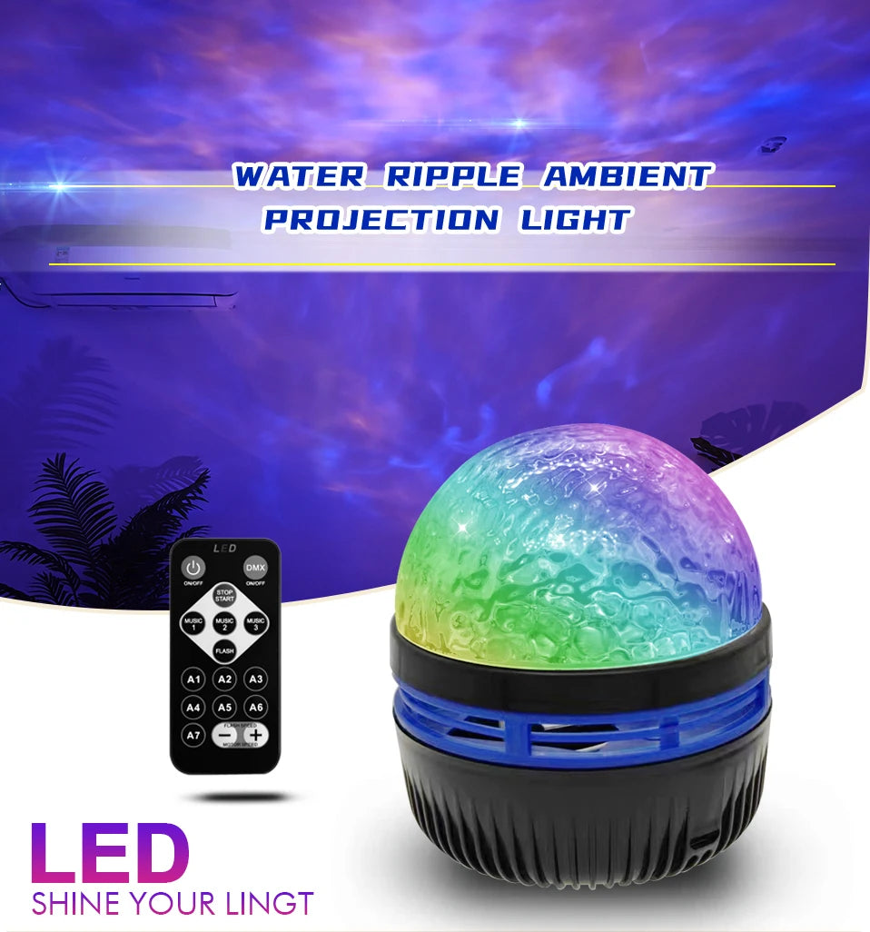 Starry Sky Galaxy Projector Lamp – LED Night Light with Remote