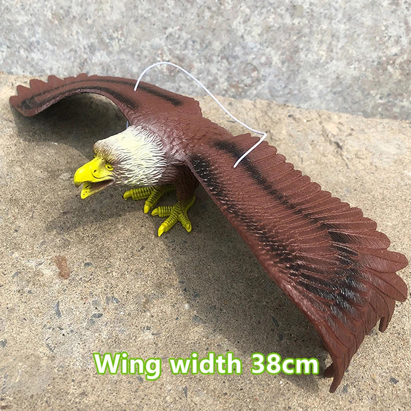 Outdoor Eagle Figurine – Hanging Bird Deterrent Decoy