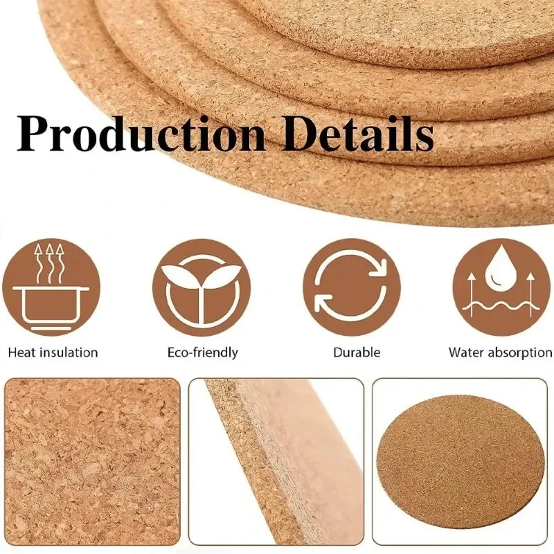 Natural Cork Coasters