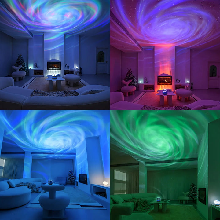 Starry Sky Galaxy Projector Lamp – LED Night Light with Remote