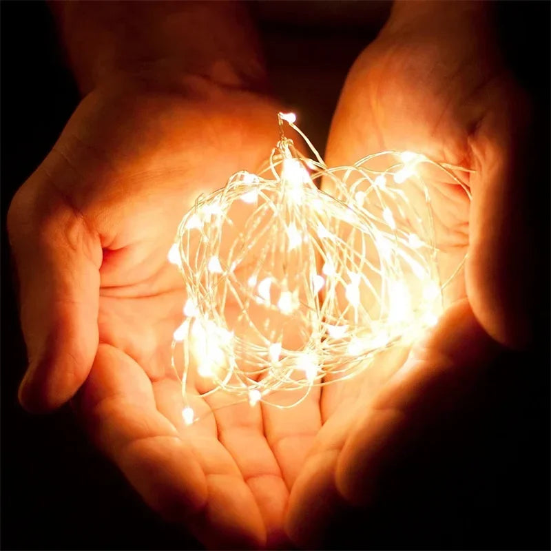 20m USB LED String Lights – Warm White Fairy Lights for Decor