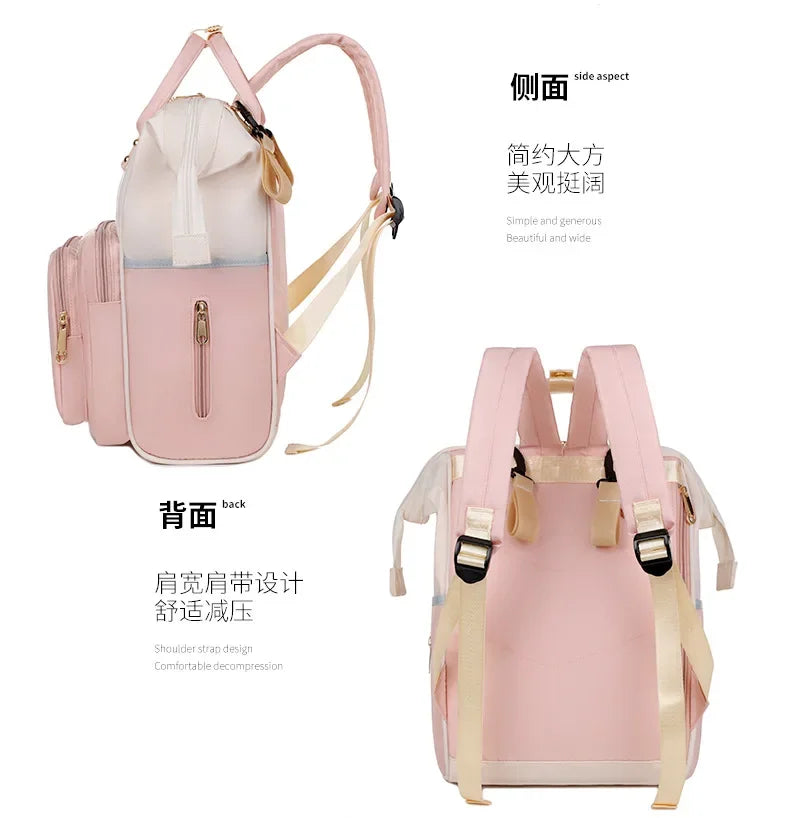 Waterproof Mommy Diaper Backpack – Large Capacity Travel Bag