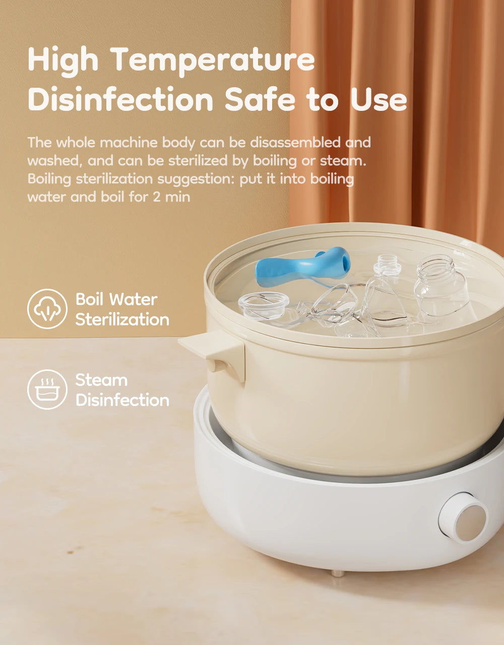 Manual Breast Pump with Baby Nipple & Milk Bottle – BPA Free