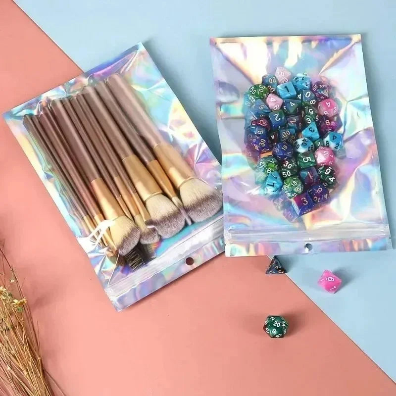 Holographic Resealable Plastic Packaging Bags