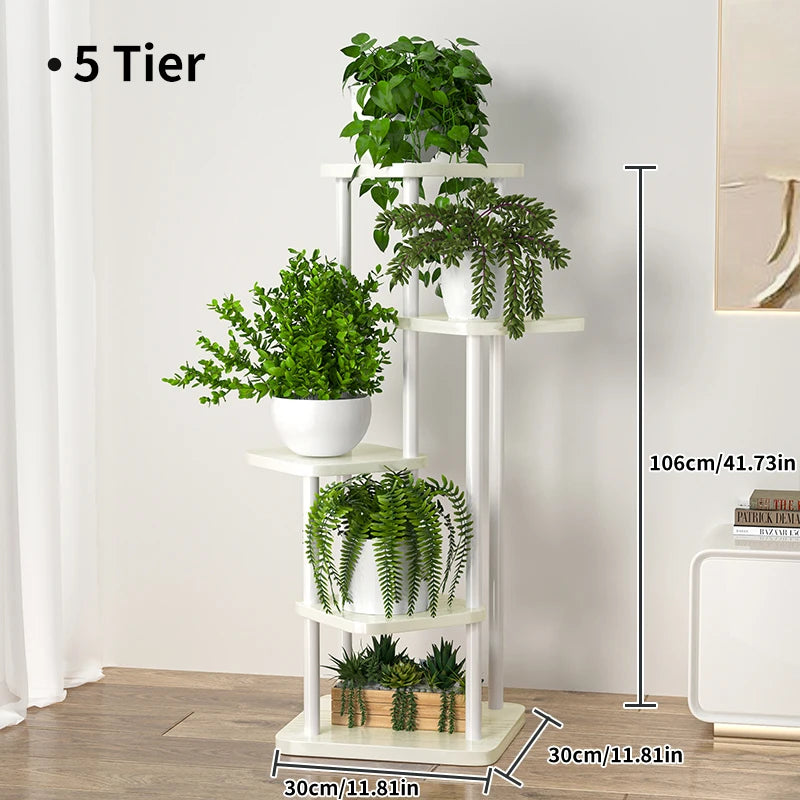 Wooden Plant Stand – 5/6/8 Layer Flower Pot Display Shelf