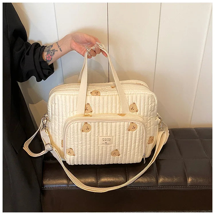 Large Mommy Diaper Bag – Shoulder & Crossbody Travel Organizer