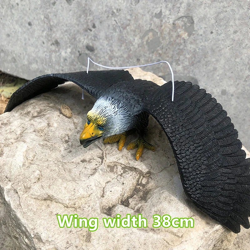 Outdoor Eagle Figurine – Hanging Bird Deterrent Decoy