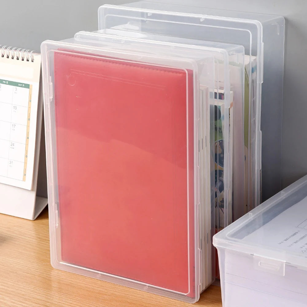 Clear Plastic Document Organizer Storage Box