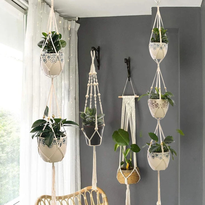 Handmade Macrame Plant Hanger – Hanging Flower Pot Planter