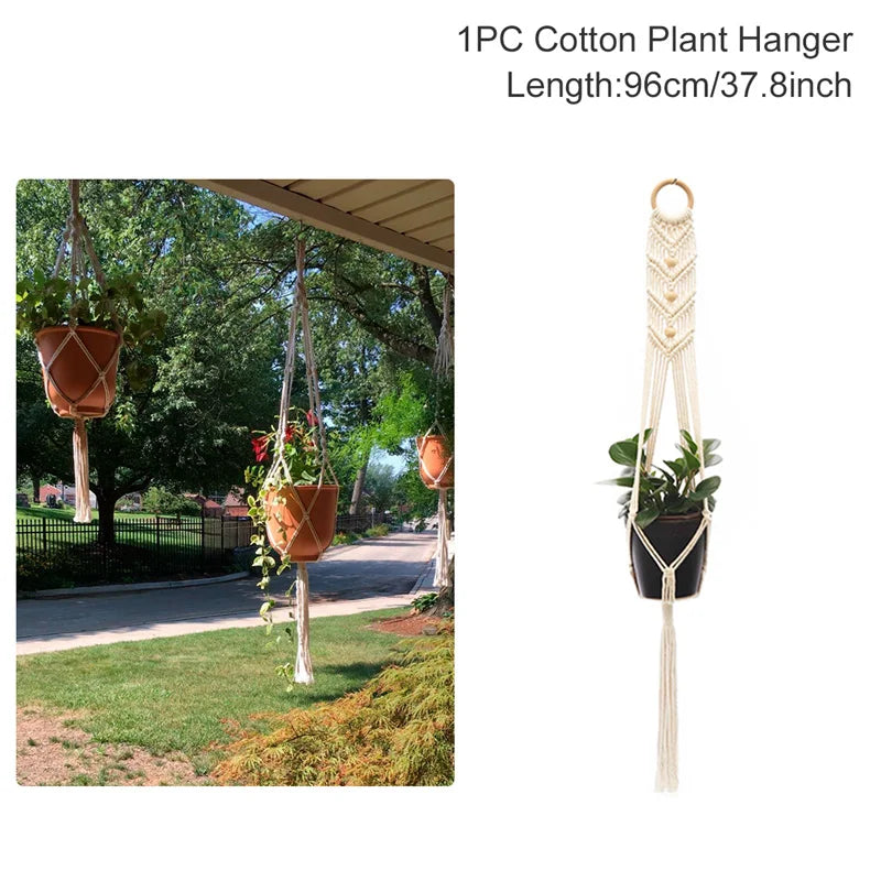 Handmade Macrame Plant Hanger – Hanging Flower Pot Planter