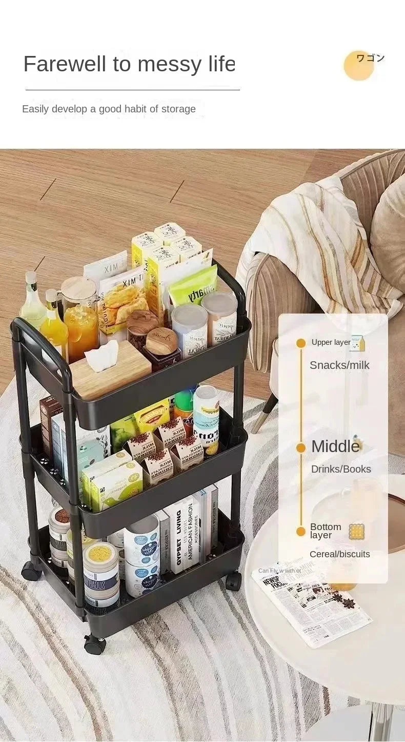 Multi-Level Mobile Storage Rack