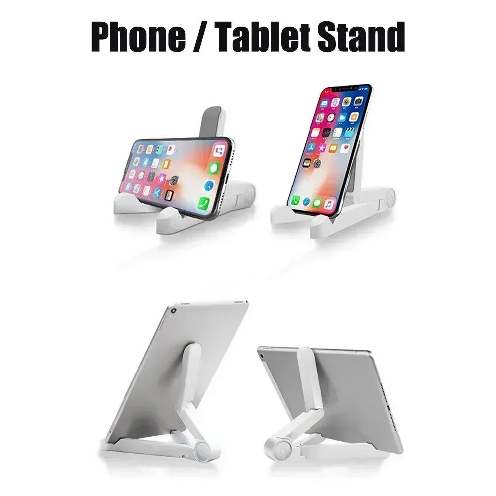Foldable Tablet Stand Holder – Adjustable Angle, Universal for iPad & Phones