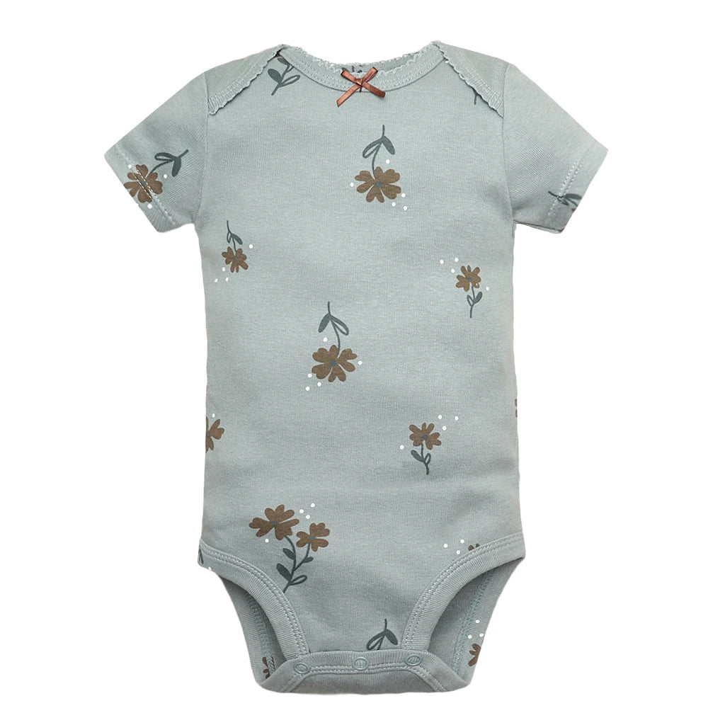 5PCS Baby Cotton Bodysuits