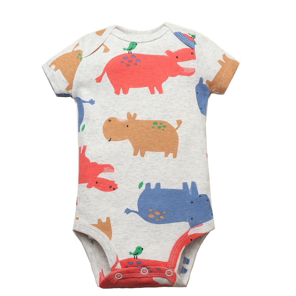 5PCS Baby Cotton Bodysuits
