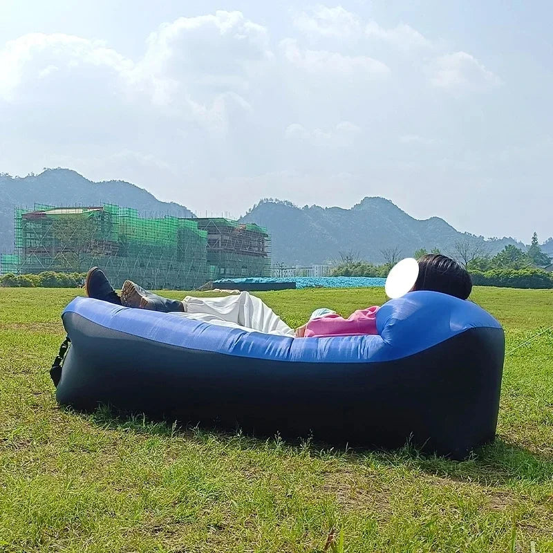 Inflatable Air Sofa Bed – Portable Outdoor Lazy Lounger 240x70cm