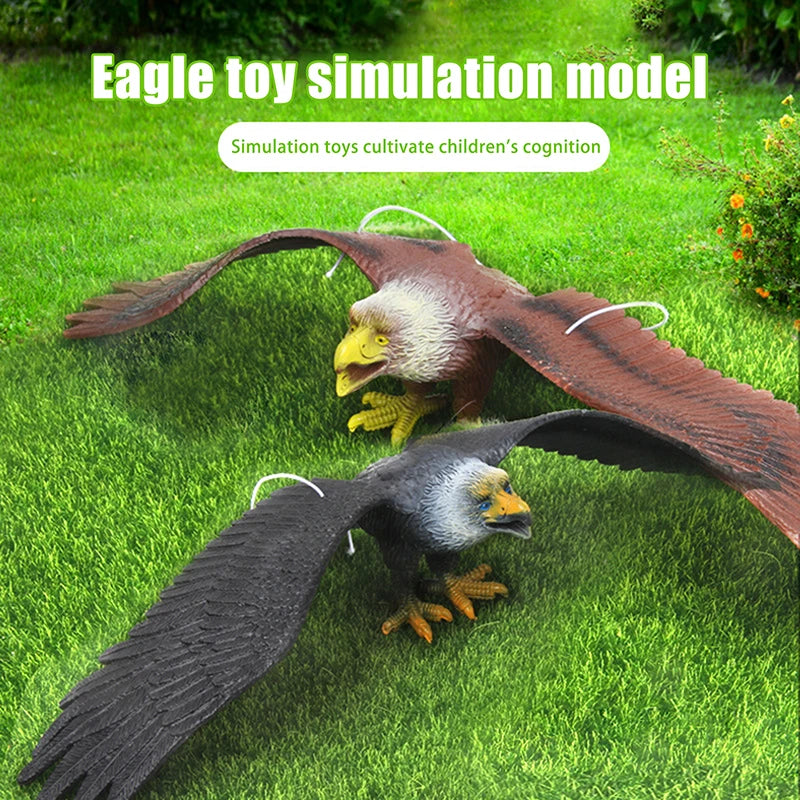 Outdoor Eagle Figurine – Hanging Bird Deterrent Decoy