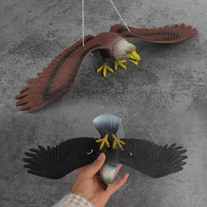 Outdoor Eagle Figurine – Hanging Bird Deterrent Decoy