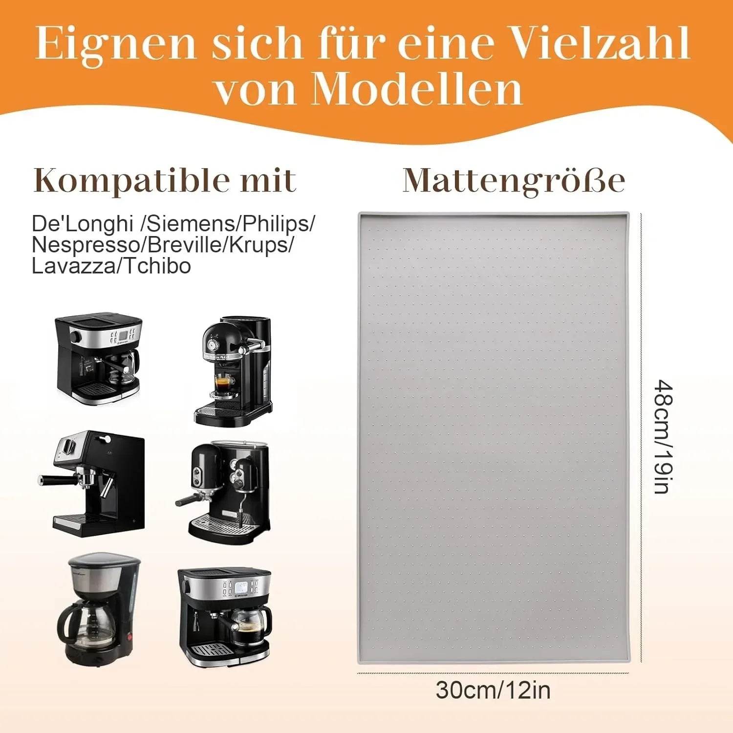 Silicone Coffee Machine Mat