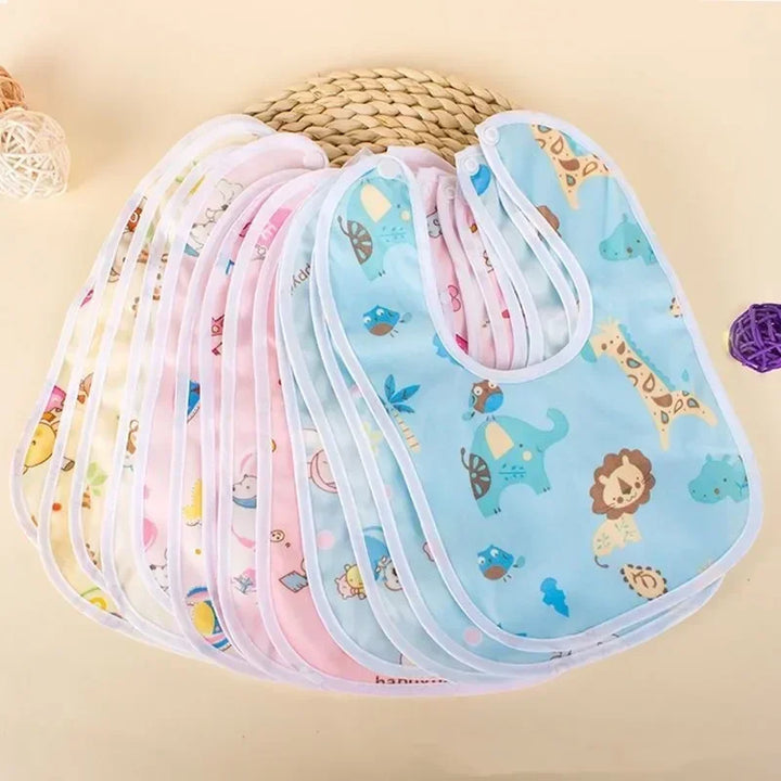 Cotton Waterproof Baby Bib – Feeding Protection for Toddlers