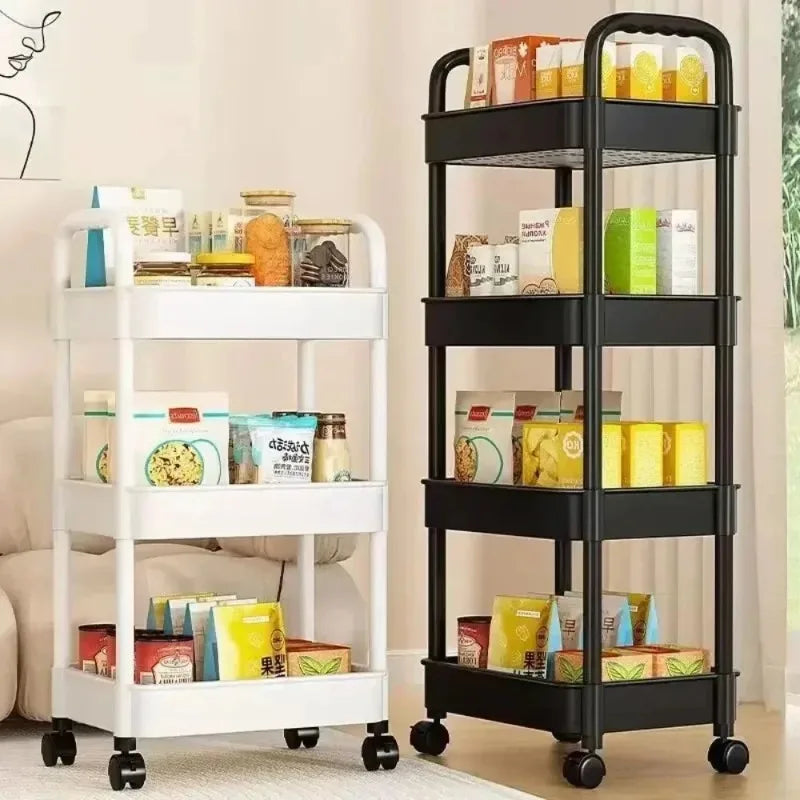 Multi-Layer Storage Cart – Movable Floor Rack with Wheels